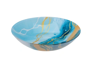 ТАРЕЛКА ГЛУБОКАЯ стеклянная "Lambro" 20,5 см   109127 