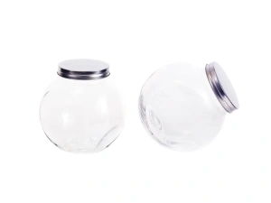 БАНКА ДЛЯ СЫПУЧИХ ПРОДУКТОВ стеклянная 16*11, 3*16 см/1, 65 л с металлической крышкой   64401 