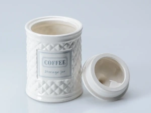 БАНКА ДЛЯ СЫПУЧИХ ПРОДУКТОВ керамическая "Coffee" 650 мл/10*16 см   108357