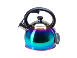 ЧАЙНИК со свистком 2 л из нержавеющей стали с пластмассовой ручкой   108592 