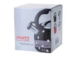 ЧАЙНИК металлический со свистком и пластмассовой ручкой 2,5 л   90781