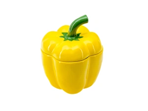 ЕМКОСТЬ ДЛЯ СЫПУЧИХ ПРОДУКТОВ керамическая "Перец" 13*13*18 см   109897