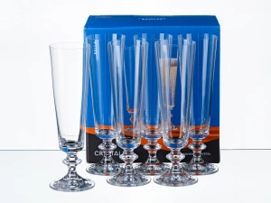 НАБОР БОКАЛОВ ДЛЯ ШАМПАНСКОГО стеклянных "Bella" 6 шт. 205 мл  Crystalex 105492