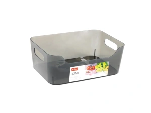 КОРЗИНА пластмассовая "Scandi" черная 24*17*9 см/3,1 л  Phibo 103866 