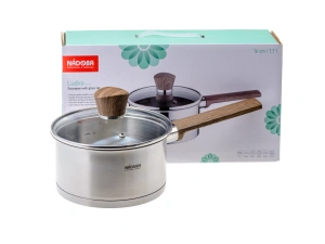 КОВШ со стеклянной крышкой, 16 см/1,7 л, NADOBA, серия LUDVA   109182 