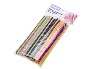 НАБОР СОЛОМОК ДЛЯ ПИТЬЯ пластмассовых 100 шт. 21 см, ширина 5 мм   110323 