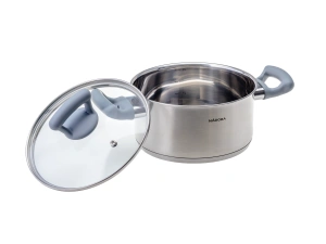 КАСТРЮЛЯ со стеклянной крышкой, 18 см/2,3 л, NADOBA, серия VIKKI   109191