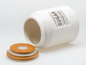 БАНКА ДЛЯ СЫПУЧИХ ПРОДУКТОВ керамическая "Sugar" 850 мл/10,7*10,7*14 см   110142