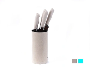 НАБОР НОЖЕЙ металлических 5 шт. в пластмассовой подставке   101743 