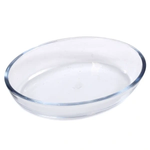 БЛЮДО стеклянное овальное 30,3*21,3*4,8 см/2,4 л  Home Line 95349 