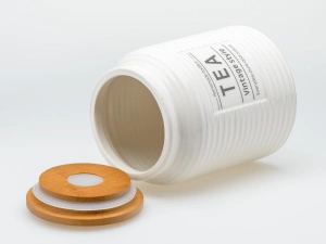 БАНКА ДЛЯ СЫПУЧИХ ПРОДУКТОВ керамическая "Tea" 850 мл/10,7*10,7*14 см   110144