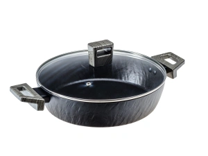 ЖАРОВНЯ алюминиевая с антипригарным покрытием с крышкой 3 л/26 см   110375 