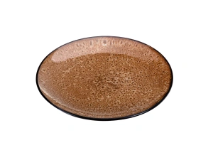 ТАРЕЛКА МЕЛКАЯ керамическая "Bubble Brown" 27 см   109786 