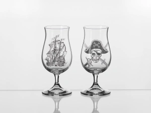 НАБОР БОКАЛОВ стеклянных "Bucaneer rum" 2 шт. 190 мл/15 см  Crystalex 106523 