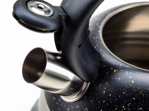 ЧАЙНИК со свистком 3 л из нержавеющей стали с пластмассовой ручкой   110652