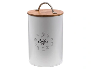 БАНКА ДЛЯ СЫПУЧИХ ПРОДУКТОВ металлическая "Кофе" 11*15,5 см   97340 