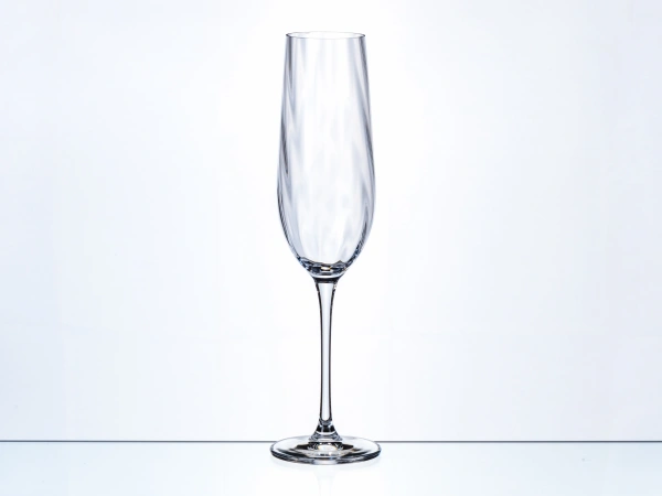 НАБОР БОКАЛОВ ДЛЯ ШАМПАНСКОГО стеклянных "Uria Optic" 6 шт. 270 мл   109467