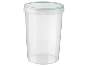 БАНКА ДЛЯ СЫПУЧИХ ПРОДУКТОВ пластмассовая "Винтаж" светло-голубая 1 л  Phibo 99997 