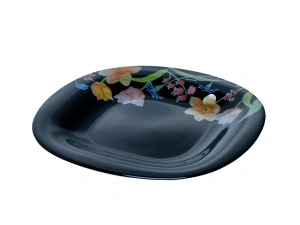 ТАРЕЛКА ДЕСЕРТНАЯ стеклянная "Neo Carina Minuet Black" 19 см  Luminarc 106975 