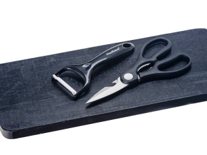 НАБОР НОЖЕЙ металлических 6 пр. : 4 ножа, ножницы, скребок   108507