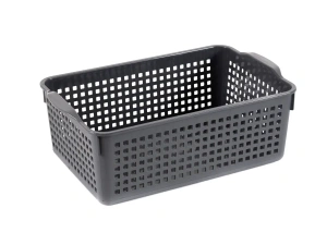 КОРЗИНА пластмассовая "Лофт" 3,8 л/29,5*18,5*10,5 см серая  Виолет 104312 