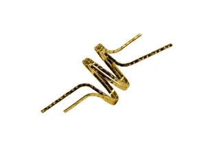 Кольцо для салфетки «Нити», 4.5*11 см, углеродистая сталь, золотистое   110856 