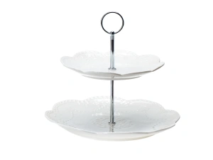 ГОРКА фарфоровая 2-ярусная 26,5/20*23 см   108621