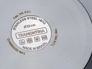 КАСТРЮЛЯ из нержавеющей стали "Allegra" 22 см/5,5 л  Tramontina 94663