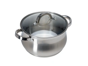 КАСТРЮЛЯ из нержавеющей стали со стеклянной крышкой 3,9 л   110264 