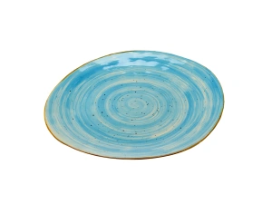 ТАРЕЛКА МЕЛКАЯ керамическая "Хорека Аквамарин" 27,5*25 см   109839 