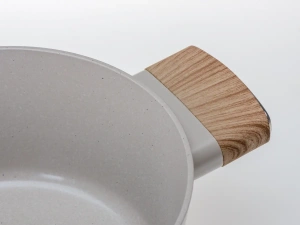 КАСТРЮЛЯ алюминиевая с керамическим покрытием "Ceramic Latte" 20*9 см/2 л со стеклянной крышкой  Fresca 105644