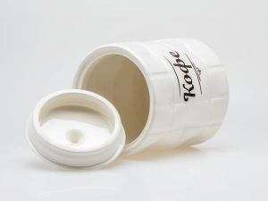 БАНКА ДЛЯ СЫПУЧИХ ПРОДУКТОВ керамическая "Кофе" 850 мл/11,4*11,4*14,4 см   110149