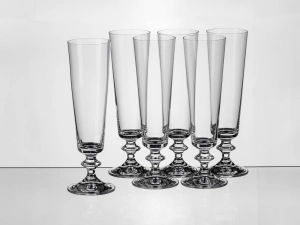 НАБОР БОКАЛОВ ДЛЯ ШАМПАНСКОГО стеклянных "Bella" 6 шт. 205 мл  Crystalex 105492 