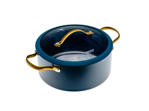 КАСТРЮЛЯ алюминиевая с антипригарным покрытием с крышкой 3,6 л/22*10 см   109080 