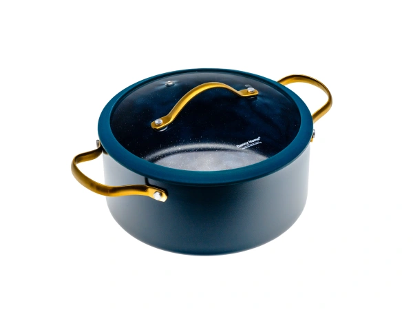 Купить КАСТРЮЛЯ алюминиевая с антипригарным покрытием с крышкой 3,6 л/22*10 см   109080  КАСТРЮЛЯ алюминиевая с антипригарным покрытием с крышкой 3,6 л/22*10 см   109080