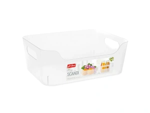 КОРЗИНА пластмассовая "Scandi" бесцветная 17*12*7,5 см/1,2 л  Phibo 103863 