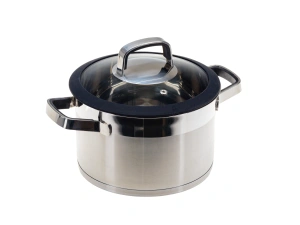 КАСТРЮЛЯ из нержавеющей стали 3,9 л/20*12,5 см со стеклянной крышкой   110215 