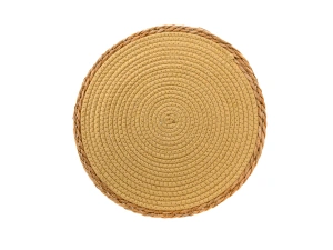 Салфетка плетёная сервировочная «Доляна. Мэг», 38*38 см, бежевая   110840 