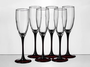 НАБОР БОКАЛОВ ДЛЯ ШАМПАНСКОГО стеклянных "Domino" 6 шт. 170 мл  Luminarc 66758 