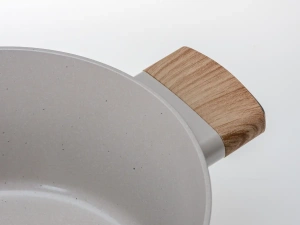 КАСТРЮЛЯ алюминиевая с керамическим покрытием "Ceramic Latte" 24*11 см/3 л со стеклянной крышкой  Fresca 105645