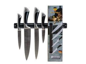 НАБОР НОЖЕЙ металлических 4 шт.+ вешалка магнитная   110649