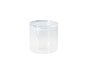 БАНКА ДЛЯ СЫПУЧИХ ПРОДУКТОВ стеклянная 650 мл/10*11,5 см с пластмассовой крышкой   110435 