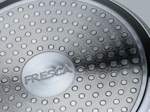 СОТЕЙНИК алюминиевый с керамическим покрытием "Ceramic Latte" 18*8 см/1,5 л со стеклянной крышкой  Fresca 105648