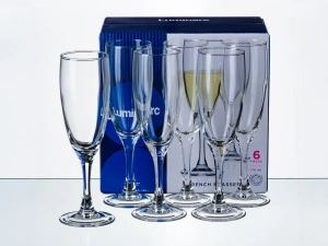 НАБОР БОКАЛОВ ДЛЯ ШАМПАНСКОГО стеклянных "French brasserie" 6 шт. 170 мл  Luminarc 65523