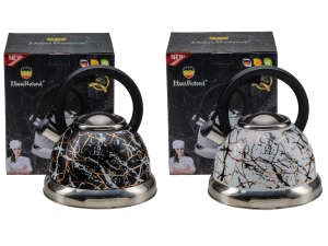 ЧАЙНИК со свистком 3,5 л из нержавеющей стали с пластмассовой ручкой   110653 