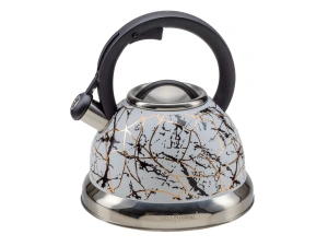 ЧАЙНИК со свистком 3,5 л из нержавеющей стали с пластмассовой ручкой   110653