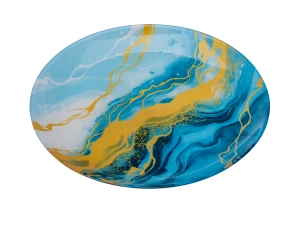 ТАРЕЛКА ДЕСЕРТНАЯ стеклянная "Lambro" 20 см   109132 