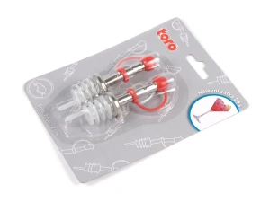 НАБОР ПРОБОК ДЛЯ БУТЫЛОК С ДОЗАТОРОМ пластмассовых 2 шт. "TORO"  Toro 30950 