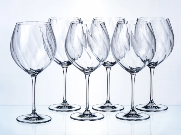 НАБОР БОКАЛОВ ДЛЯ ВИНА стеклянных "Uria Optic" 6 шт. 750 мл   109471 