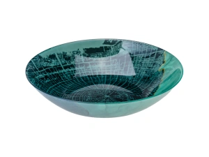 ТАРЕЛКА ГЛУБОКАЯ стеклянная "Algoreene Green" 20,5 см   109124 